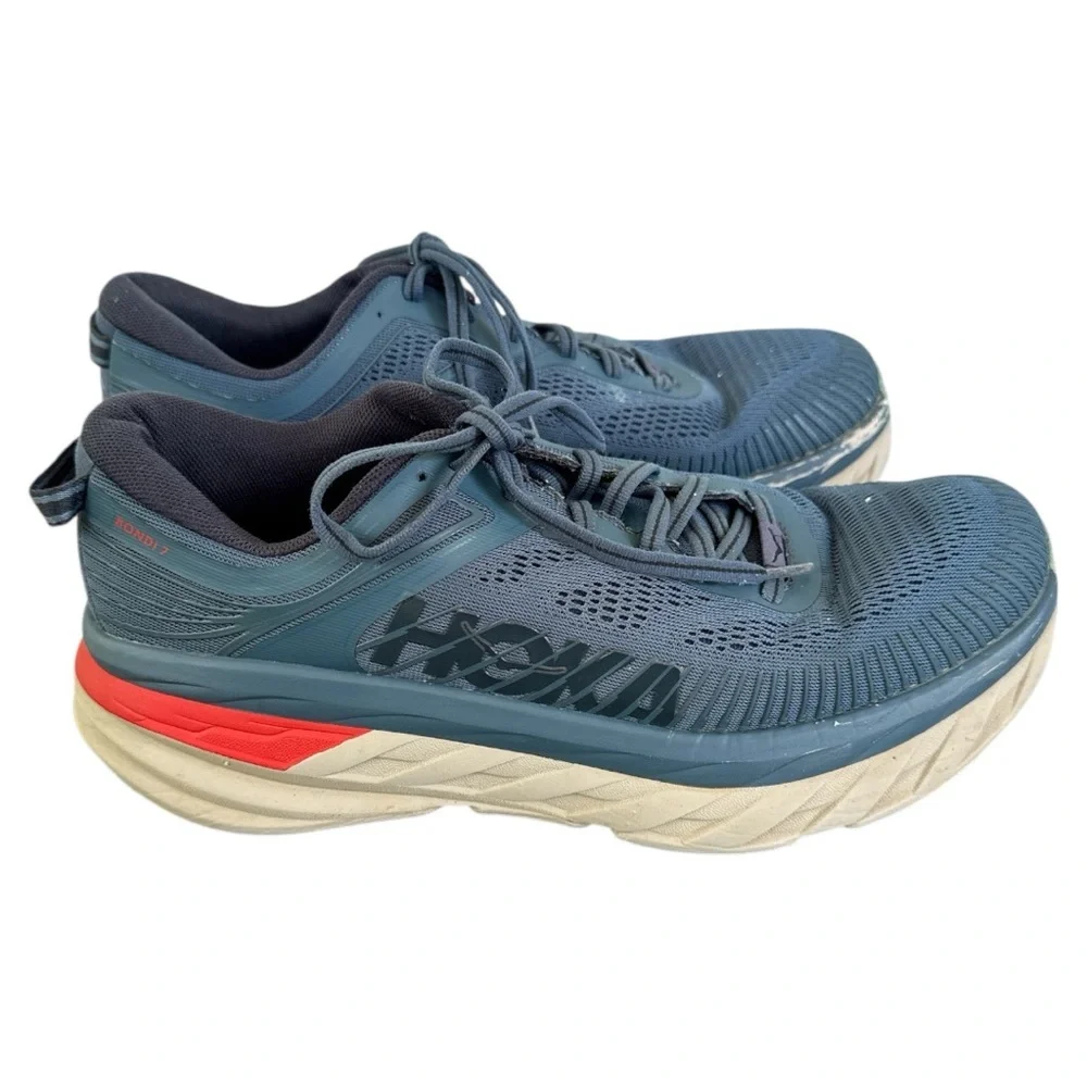 Hoka Bondi 7 Men's Blue Athletic Shoes Sz 9